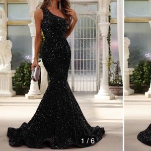 Black evening gown